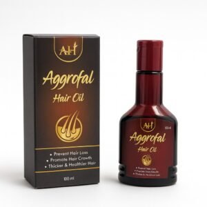 Aggrofal Ayurvedic Hair Oil, Promoting Natural Ingredients for Hair Growth, Hair Loss Prevention, Thicker & Healthier Hair, 100ml