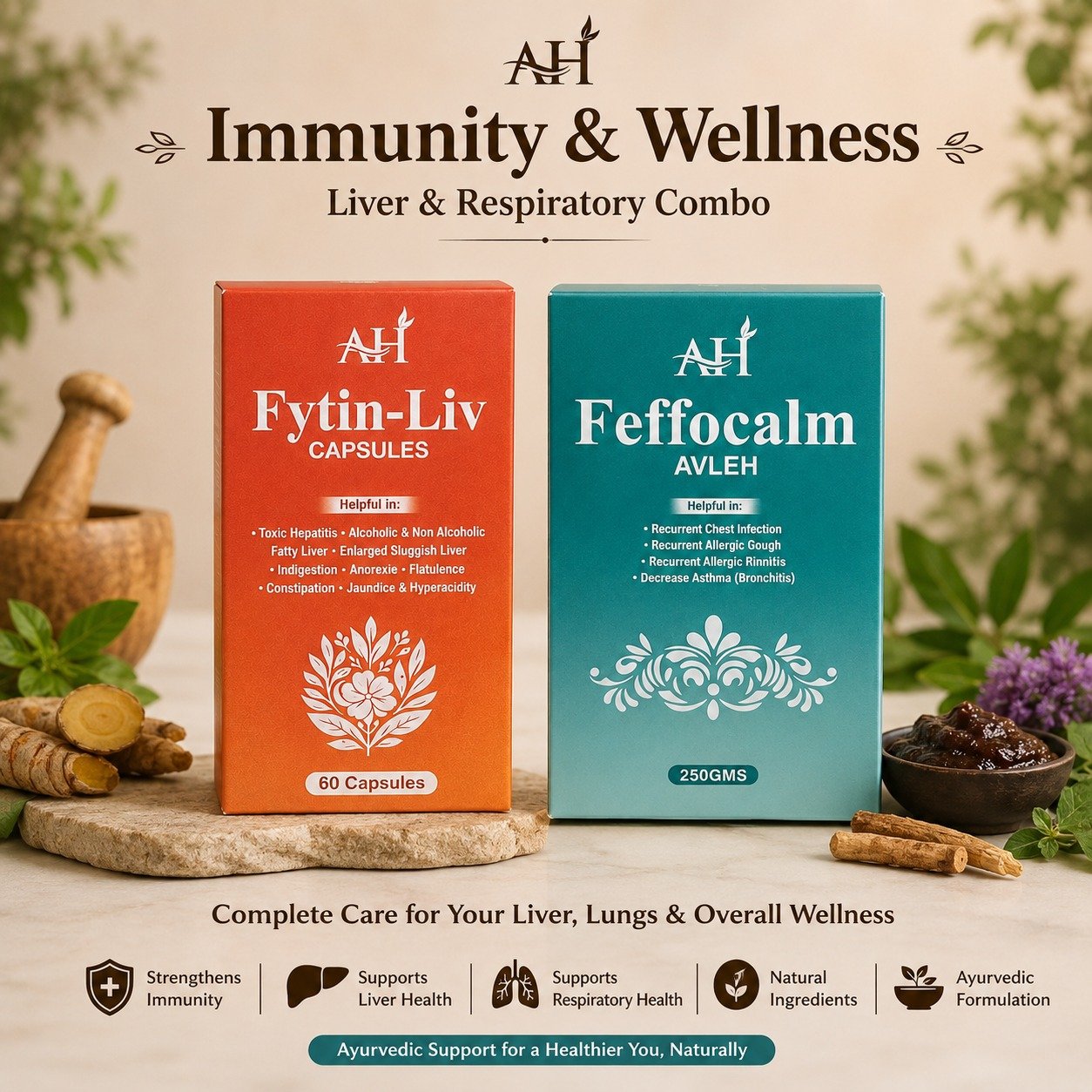 Immunity & Wellness Combo: Fytin-Liv & Feffocalm