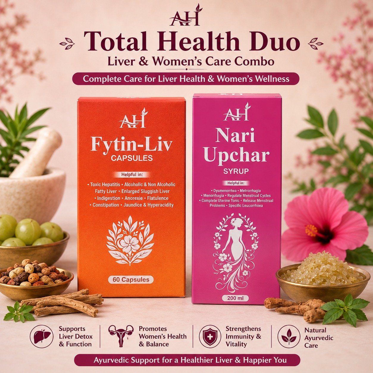 Total Health Duo: Fytin-Liv & Nari Upchar
