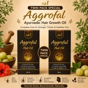 Twin Pack Special: Aggrofal Ayurvedic Hair Growth Oil