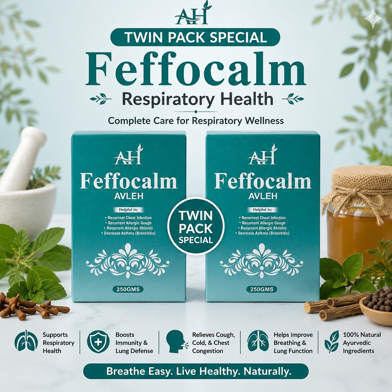 Twin Pack Special: Feffocalm Respiratory Health